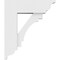 Ekena Millwork Standard Merced Architectural Grade PVC Bracket with Traditional Ends, 3"W x 12"D x 14"H BKTP03X12X14MRC01 - alternate 4